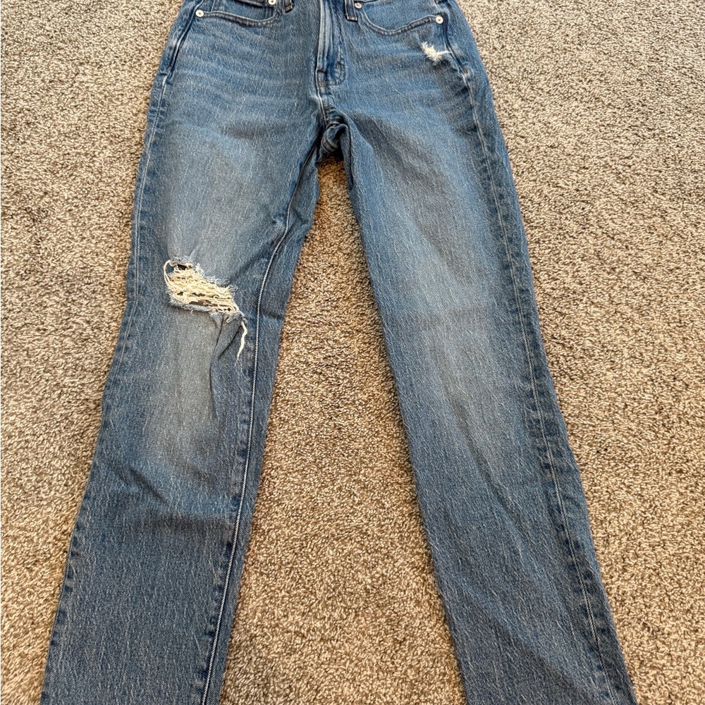 Madewell Distressed mid rise perfect vintage jean